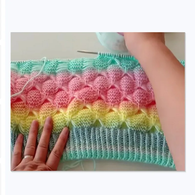 100 г/шар Радужная хлопчатобумажная градиентная Пряжа пряжа для торта вязания