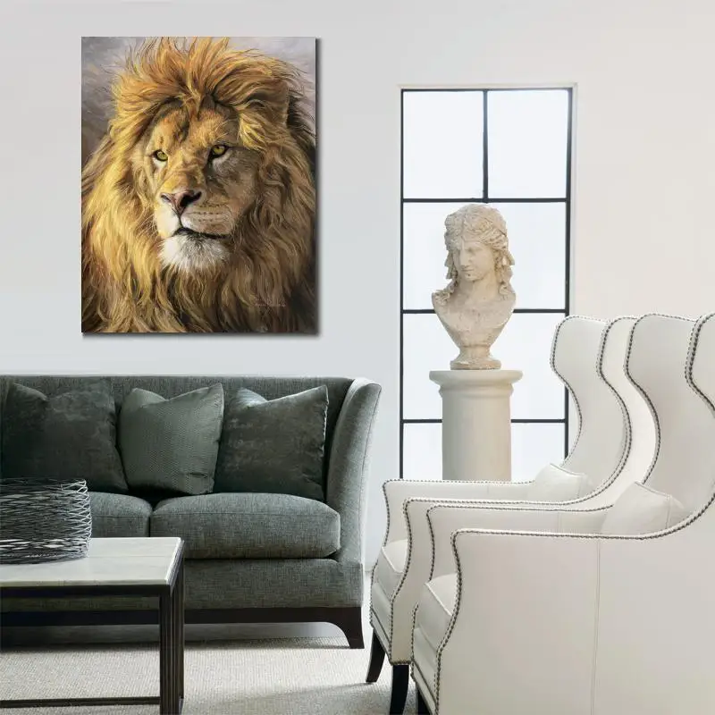 Wall Art портрет льва масло Картины на холсте современных животных картин для