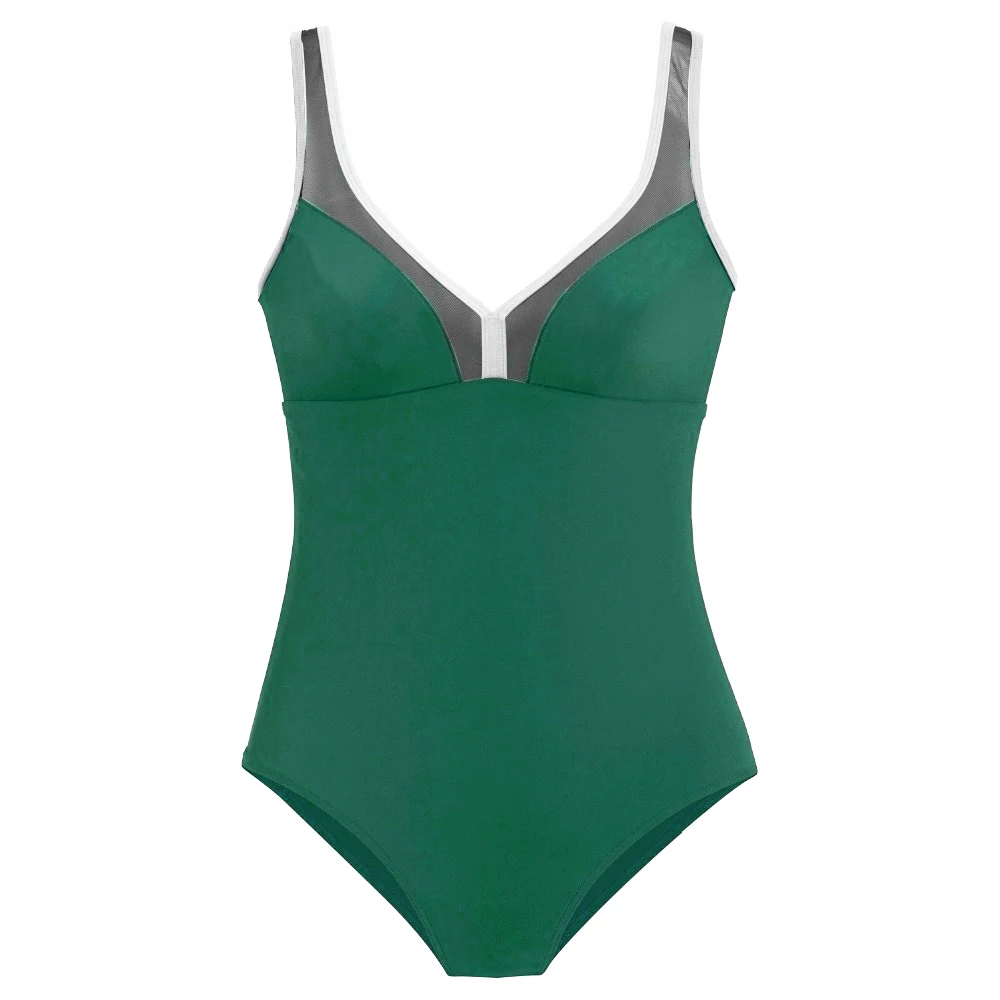 Женский винтажный слитный купальник купальники с пуш ап однотонный Монокини