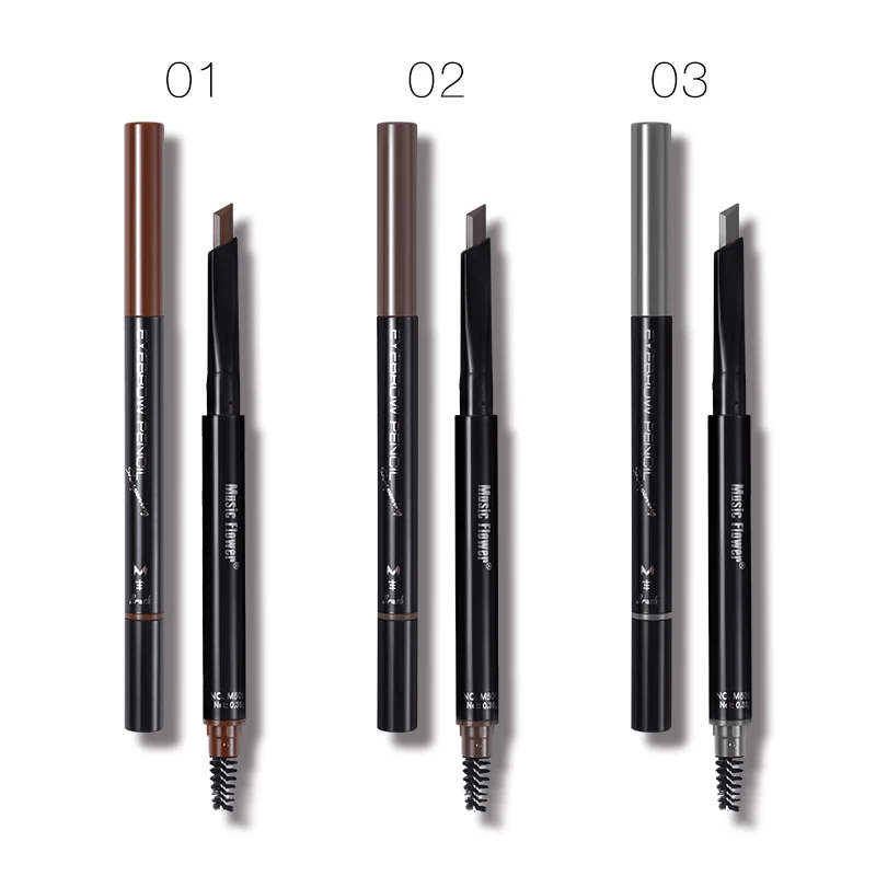 Брендовый карандаш для бровей с музыкой и цветами макияжа глаз матовый нюдовый 3