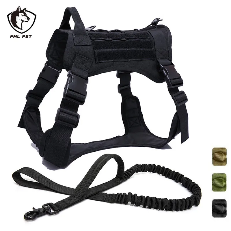 FML домашнее животное жгут набор военная тактическая одежда для собак улицы