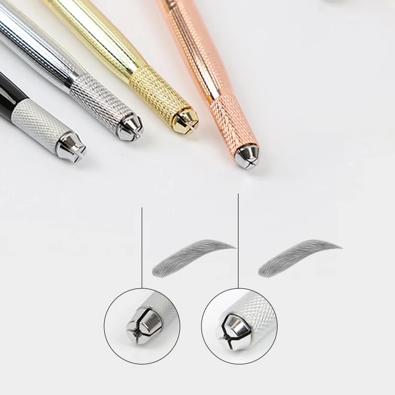 Микроблейдинг для бровей губ тату-ручка 3D ручка с кристаллами бриллиантами