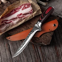 5 5 inch manual hammer stainless steel kitchen boning knife fishing knife meat cleaver outdoor cooking meat cleaver