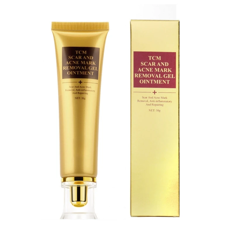 Крем для удаления угрей и шрамов отбеливающий экстракт женьшеня гель ухода за