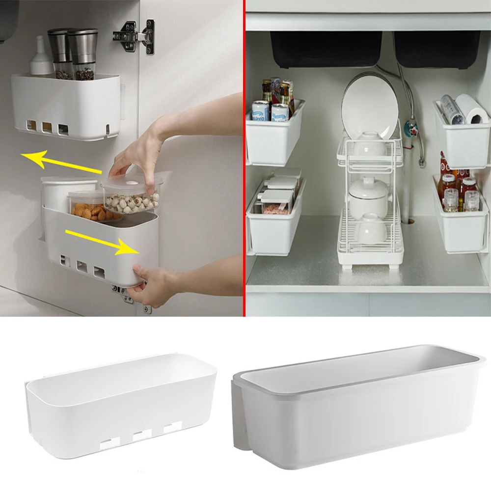 2 шт Кухня под раковиной ящик для хранения стойку Настенный подвесной органайзер