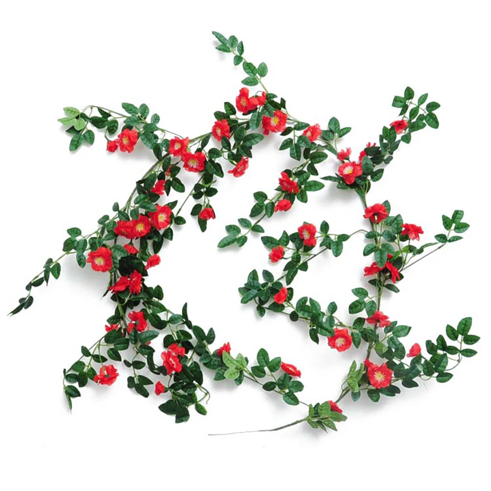 Искусственные цветы 1 8 м венок из виноградных листьев для вечеринок | Дом и сад