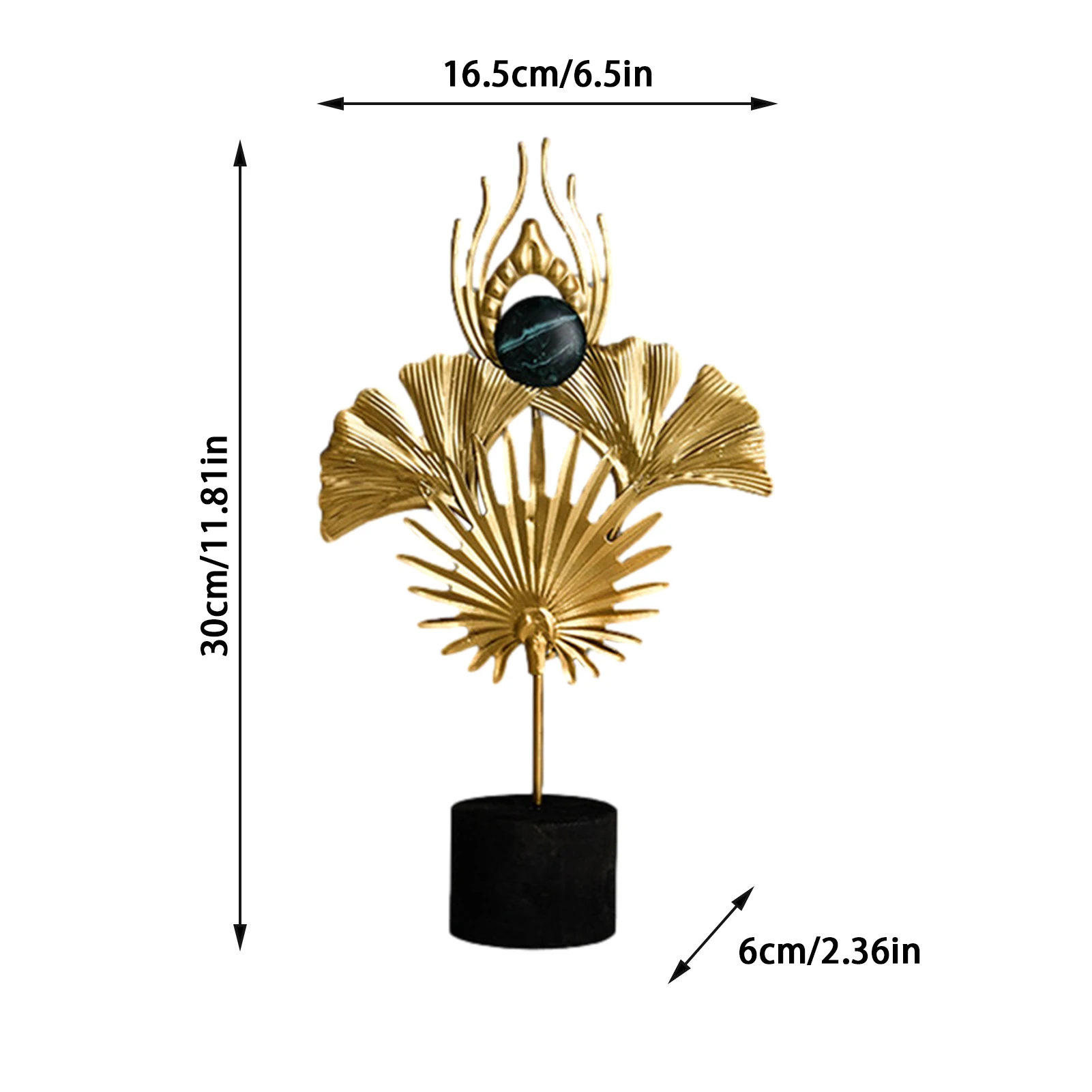 

Nordic Luxury Iron Feather Ornaments Home Decoration Creative Eye Crafts Living Room Metal Art Entrance Decoration Ins Style