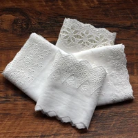 luxury white cotton embroidery flower lace collar fabric sewing applique diy ribbon trim bridal dubai guipure cloth dress decor