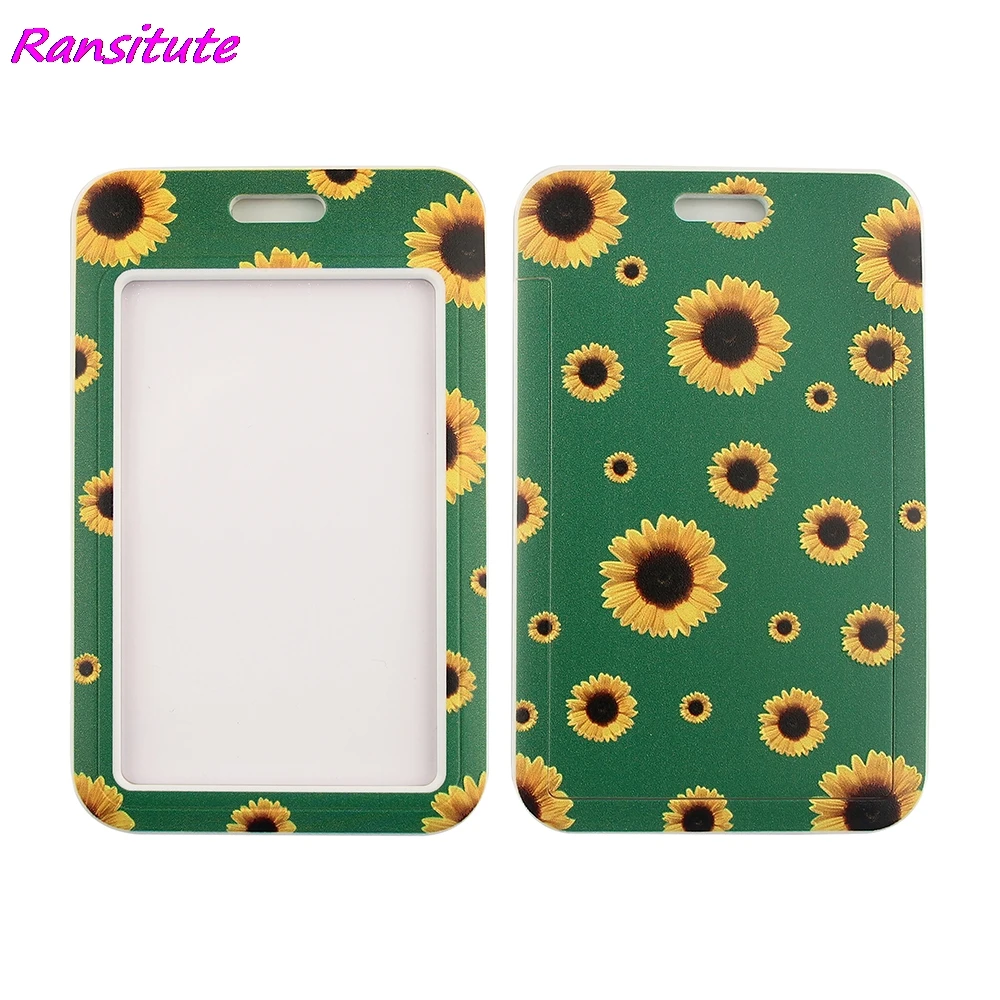 Ransitute R1488 зеленого цвета с изображением подсолнуха Скрытая инвалидности шнурки