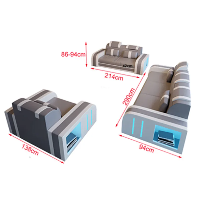Натуральная кожа 321 современный кожаный набор диванов от китайского