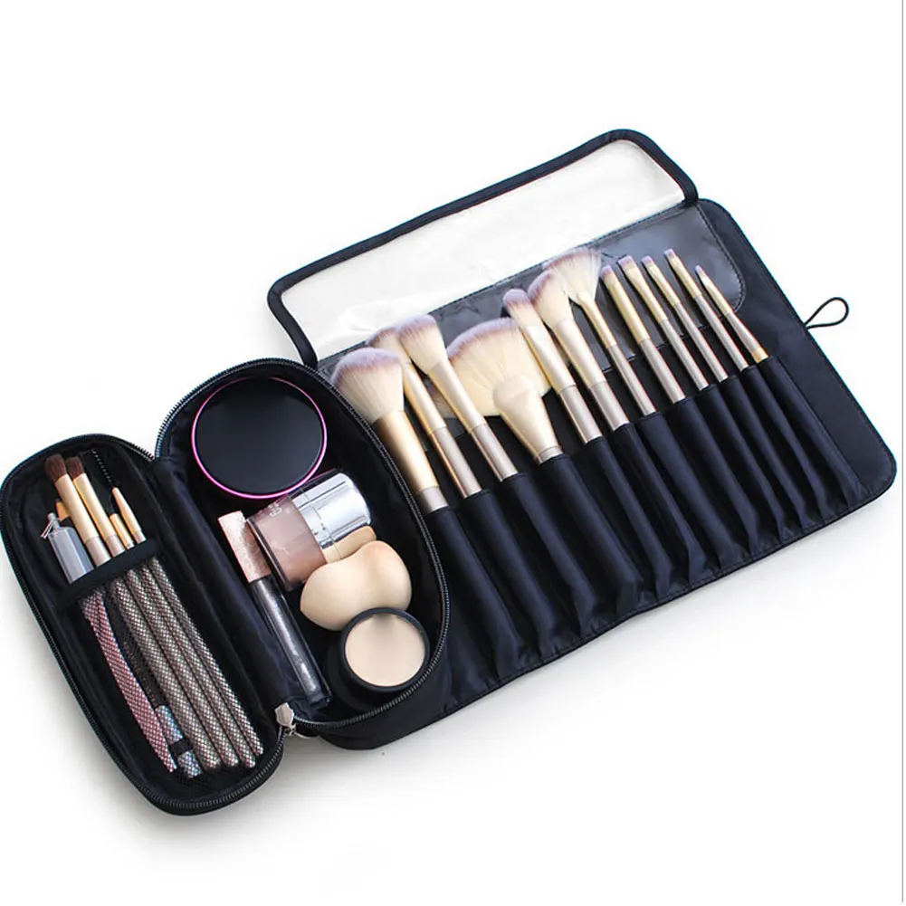 Чехол для косметики органайзер кистей макияжа дорожный портативный