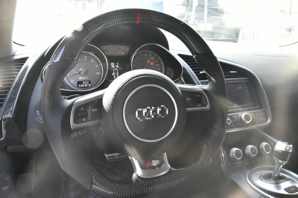 100% натуральное углеродное волокно Автомобильное рулевое колесо для Audi TT