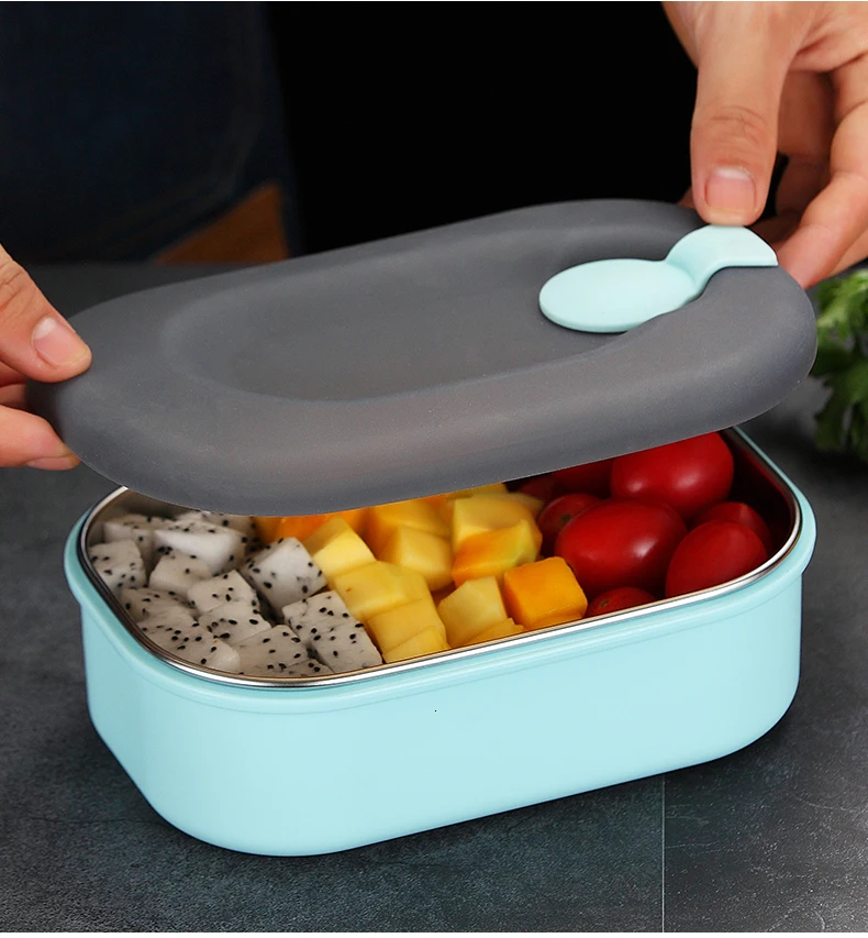 WORTHBUY, японская 304, нержавеющая сталь, Bento Box, микроволновая печь, Ланч-бокс для детей, школьная коробка для фруктов, еда, герметичный контейнер для ланча