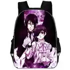 Черный рюкзак Батлер с изображением японского аниме рок черепа животных для женщин мужчин девочек детей подростков школьные сумки для малышей Mochila Bolsa