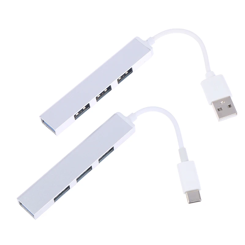 

USB C концентратор Тип C 4 порта Мульти USB разветвитель адаптер OTG компьютерные аксессуары