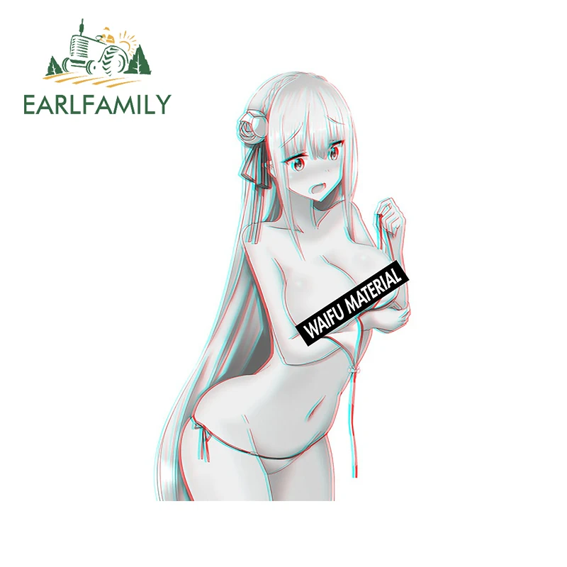 EARLFAMILY 13 см x 8 1 для Re Zero Emilia Waifu автомобильные наклейки граффити Переводные аниме