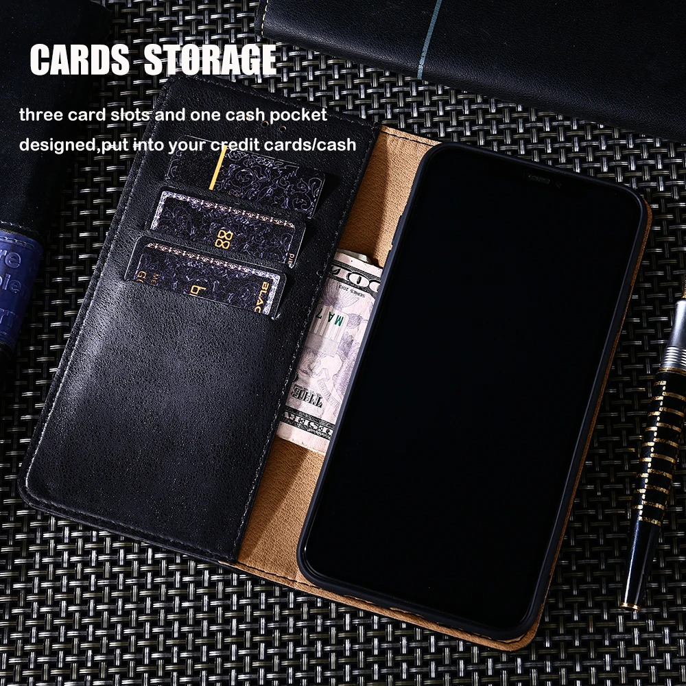 Leather Case For Xiaomi Redmi Note 9S Card Holder 9 Book Phone Cover Pro Max note9 Wallet Flip | Мобильные телефоны и