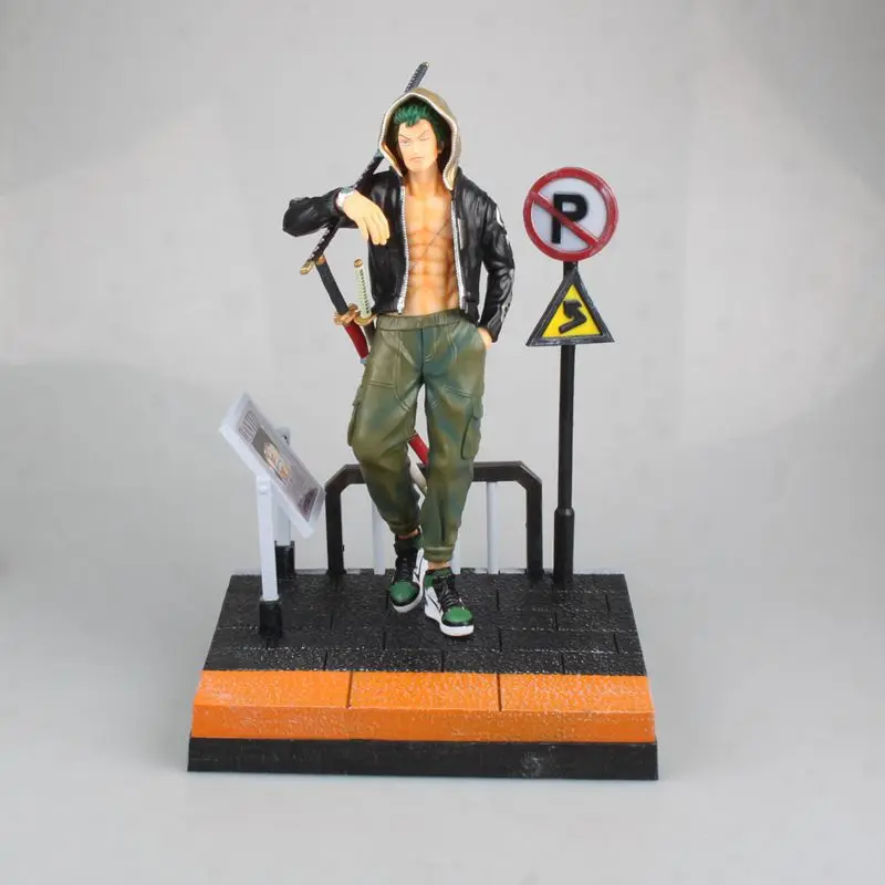 Аниме одна деталь Roronoa Zoro Обезьяна D Луффи портгаз D Ace Сабо ПВХ фигурка Коллекционная модель игрушки куклы 17~ 28 см