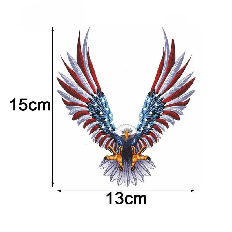 1 шт. ПВХ 13 см * 15 персональный Американский Орлиный флаг белоголовый Орел