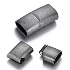 Магнитная застежка из нержавеющей стали, 12x6 мм, покрытая яркостью, винтажная застежка для браслета, изготовление ювелирных изделий, магнитная застежка