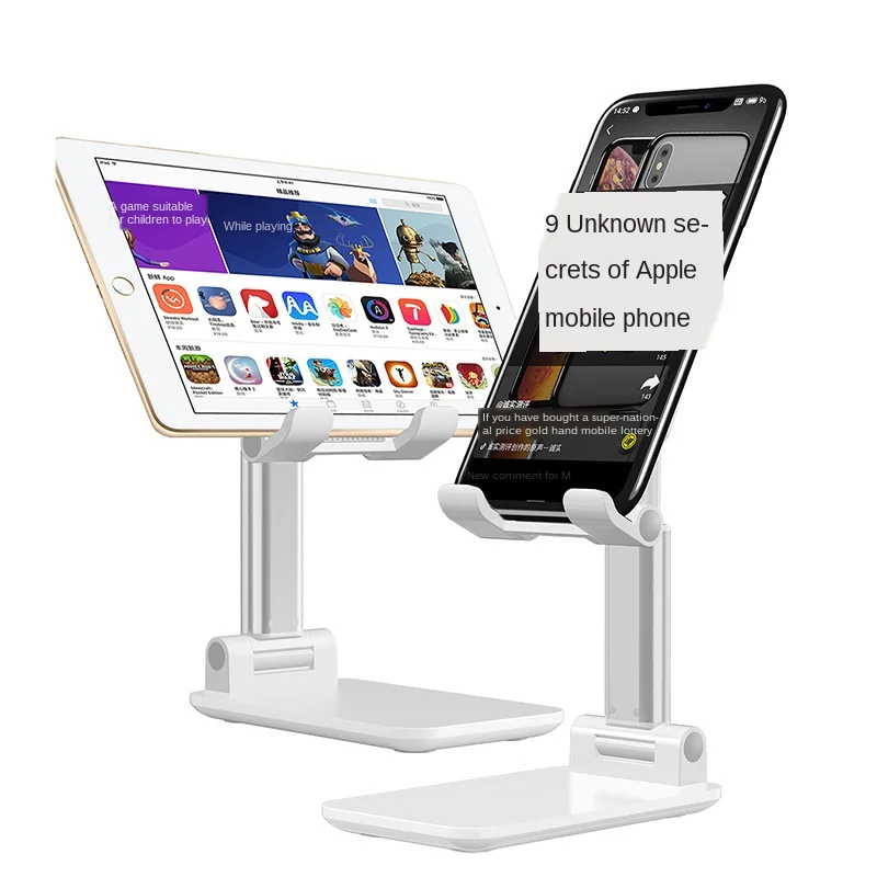 

2020 Metal Desktop Tablet Holder Table Cell Foldable Extend Support Desk Mobile Phone Holder Stand For iPhone iPad Adjustable