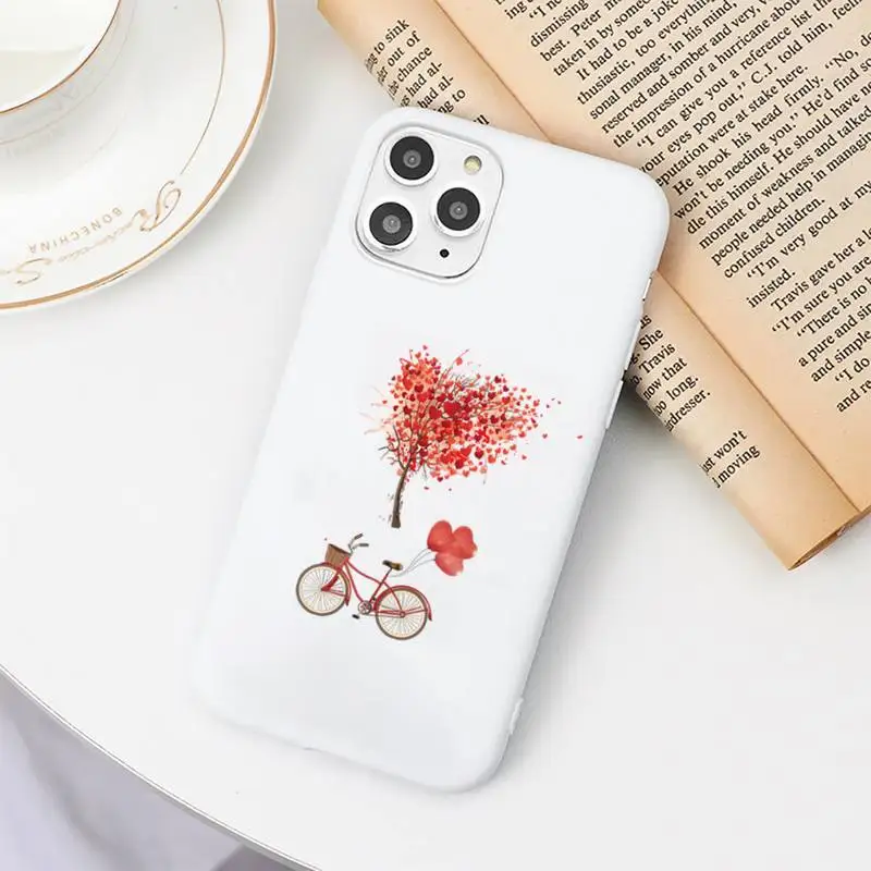 

Fashion Love Heart mobile Phone Case Candy Color for iPhone 6 7 8 11 12 s mini pro X XS XR MAX Plus