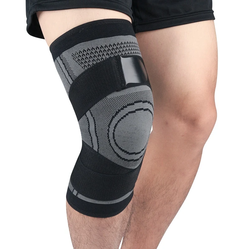 

2019 New 1PC Knee Support Professional Protective Sports Bandage Knee Brace Basketball Tennis Cycling Knit Knee Pad Breathable