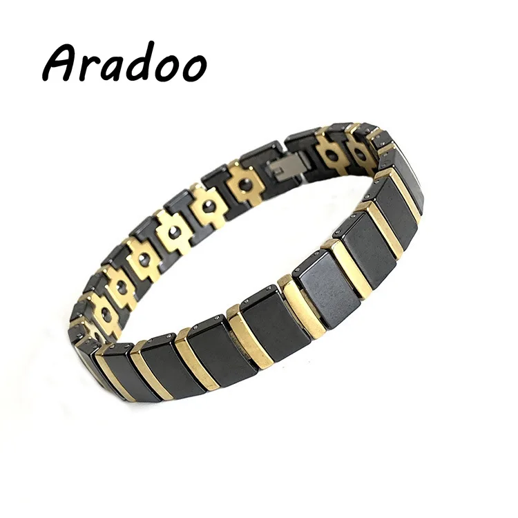 

ARADOO Magnetic Bracelet Clasp Bracelet Korea Stainless Steel Bracelet Men's Bracelet Metal Bracelet Holiday Gift For Bracelet
