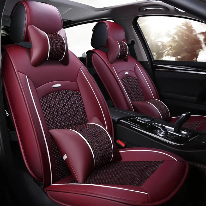 Универсальный чехол для автомобильных сидений кожаный Skoda Octavia Superb Rapid Yeti peugeot