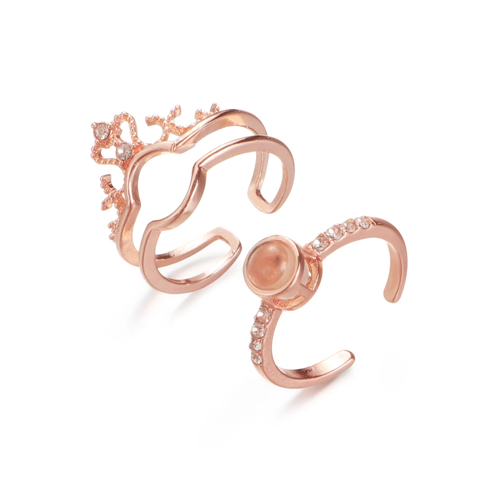 Проекционное кольцо романтические парные кольца 100 язык я люблю тебя свадебные