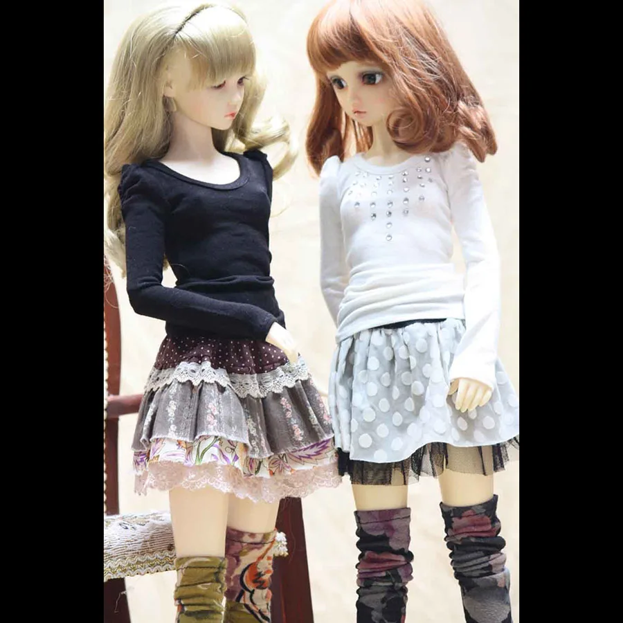 Кукла Dddy Cateleya 1/3 Msd Dz Bjd Sd Dd использовать одежду коричневая Цветочная юбка и черная
