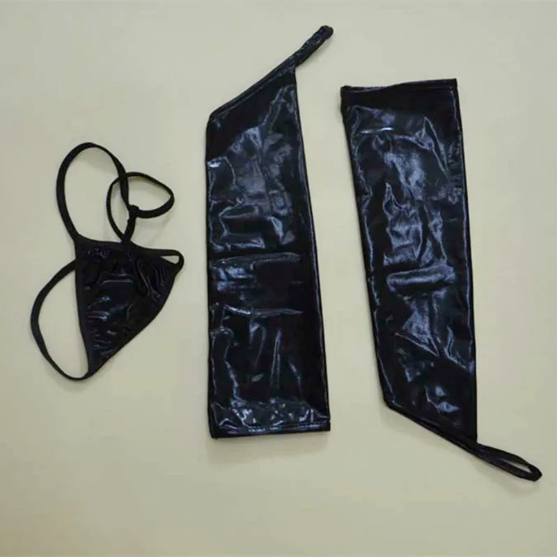 

Sexy wetlook Lingerie Latex PVC Party Dress faux leather shiny dress Hot erotic club Catsuit Women fetish wear Costumes clubwear