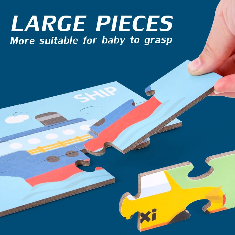 Детский мультяшный пазл с надписью игрушки для правописания Наборы деревянных