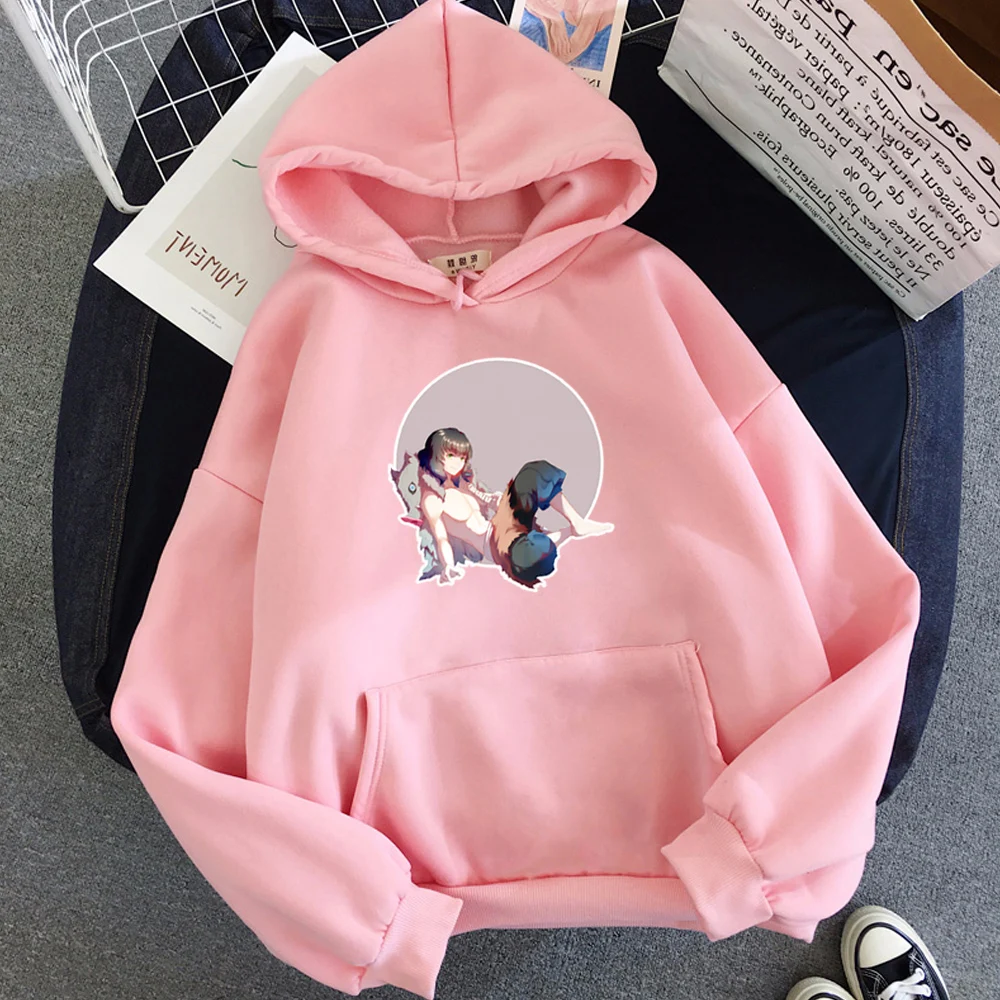 

Harajuku Anime Hoodie Demon Slayer Pint 2020 Winter Men and Women Oversized Sweatshirt Loose Warm Streetwear Couple Clothes