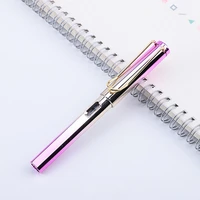 metal color ink sac pen 0 5mm stainless steel tip fountain pen home office school supply stationery gift student writing tool