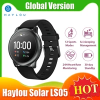 global version haylou smart watch solar ls05 12 sports mode music control sport wristband heart rate monitoring fitness bracelet