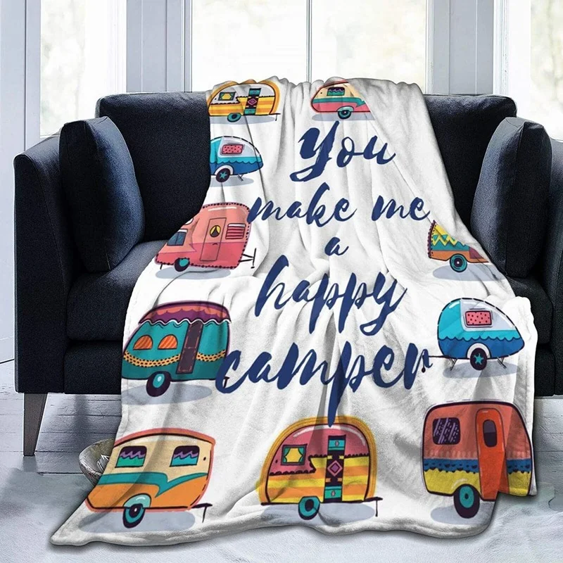

Manta suave Happy RV для всех стационарных автомобилей, manta caplida de microfelpa, ligera, Hair, de franela