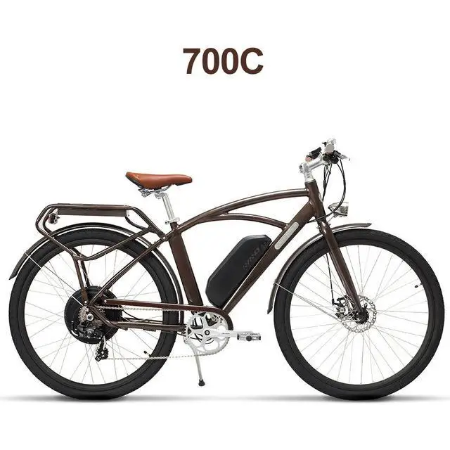700C 26 Inch Electric Bicycle 48V 400W 624W E Bike Scooter 2 Wheels 700C Portable Electric Bikes Adults - Цвет: 700C
