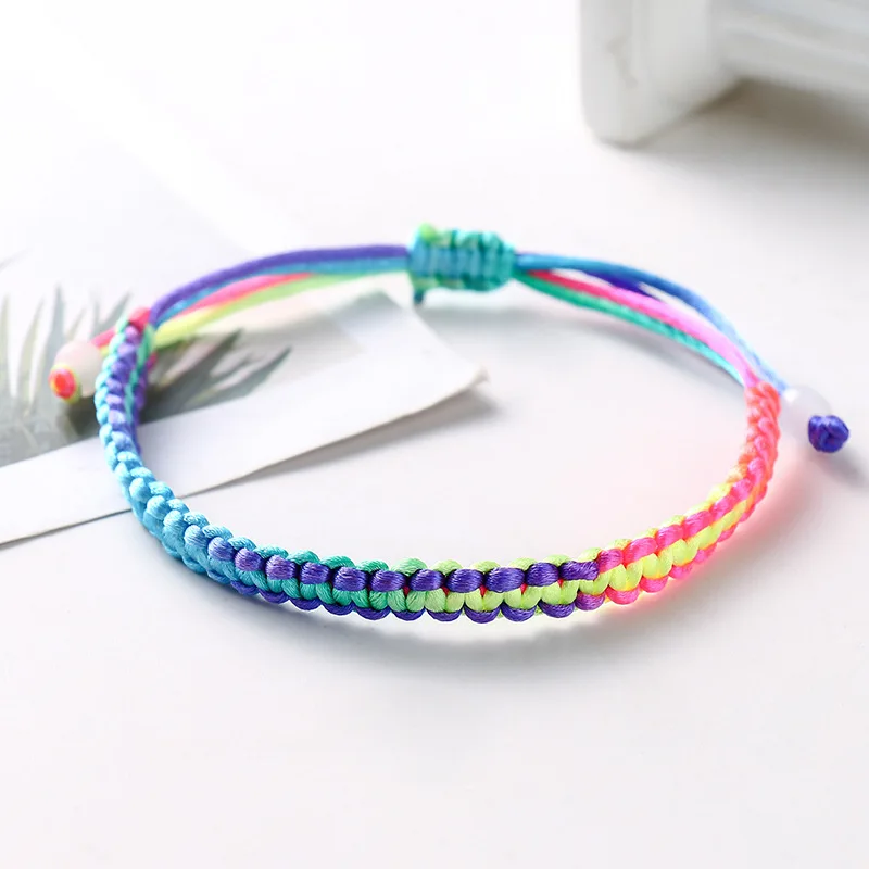 

YVV111 Colorful rope hand woven folk style lovers' boudoir Bracelet