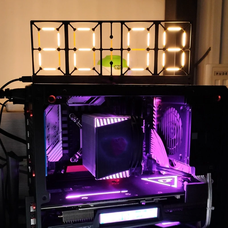 Новейшие светящисветильник логовые часы-трубки для самостоятельной сборки