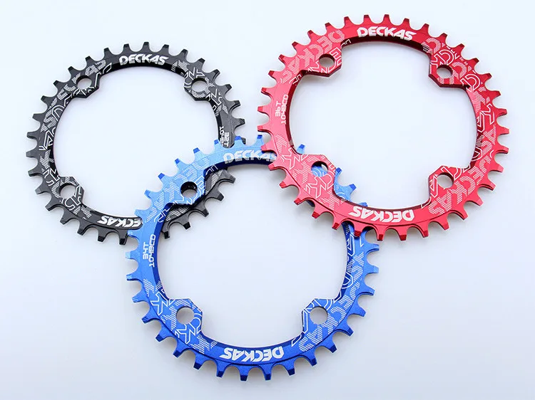 Deckas 104BCD велосипедные шатуны круглый узкий Широкий горный велосипед MTB 32T 34T 36T 38T