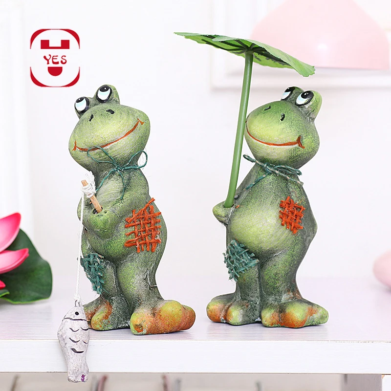 2 шт./набор, 3D Смола, пара лягушек, ремесло, фигурка для дома, офиса, Декор, свадебные подарки, сад, двор, лягушка, модель, украшение, аксессуары