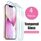 4 шт. закаленное стекло для iphone 13 Pro max 13 mini x xs xr xs max Защитное стекло для iphone 12 i12 i11 11 pro max 12mini