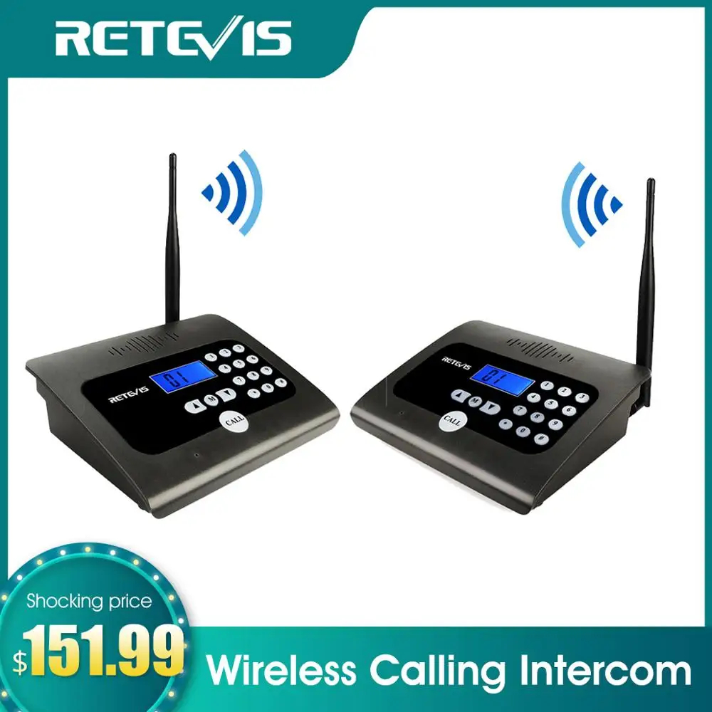 Дуплексная беспроводная домашняя система RETEVIS RT57 для вызова устройство бизнес