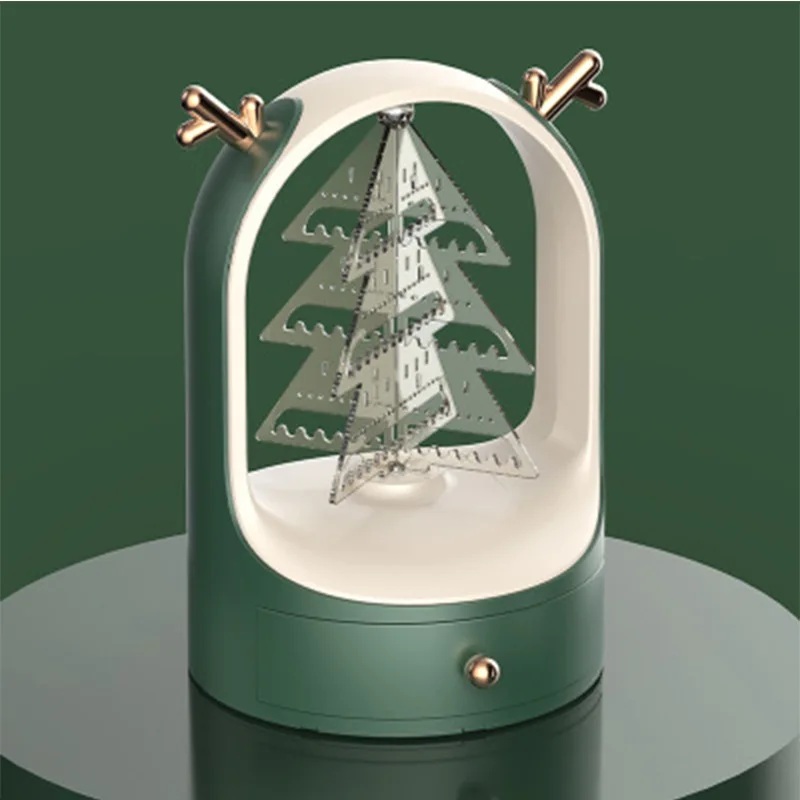 

Storage Dustproof Earrings Necklace Large Capacity Organizer Ring Single Layer Jewelry Box Rotating Display