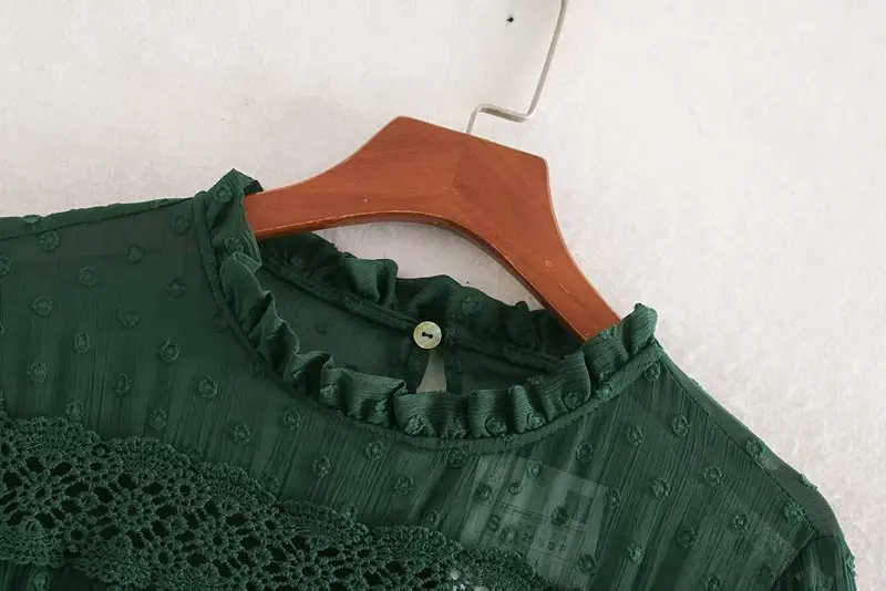 Женское элегантное зеленое вечернее платье с круглым вырезом и коротким рукавом