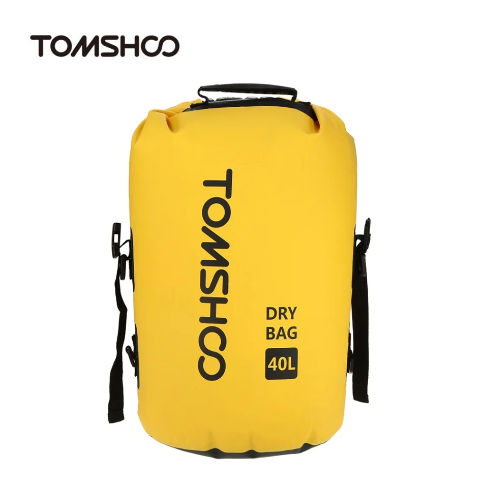 TOMSHOO Портативный 40L уличная водонепроницаемая сумка для отслеживание рыбы во время рыбалки сухой мешок кемпинг спальный мешок для хранения сумка для путешествий, рафтинг, гребли - Цвет: Yellow