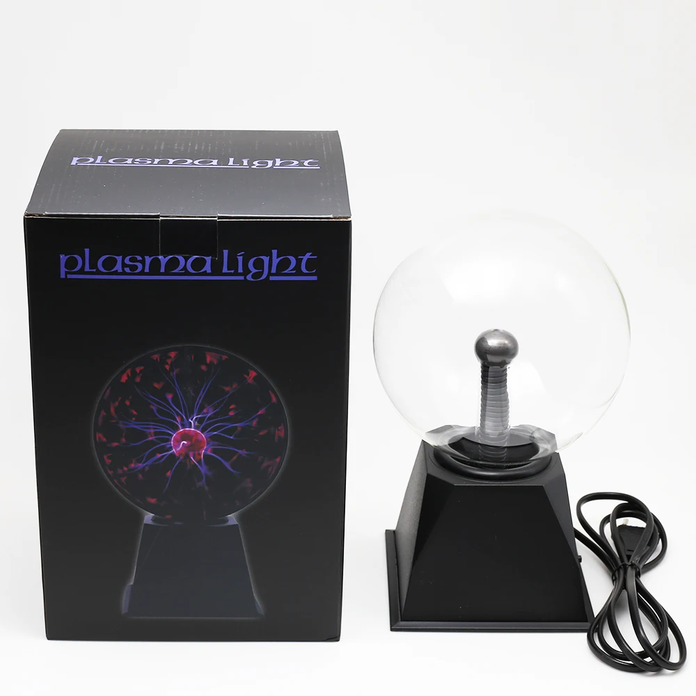 Новинка светодиодный ночник волшебный плазменный шар с вилкой для ЕС 220 В