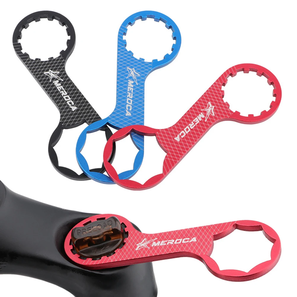 

Bicycle Front Fork Wrench Bicycle Fork Repair Spanner Aluminium Alloy Double Head Fork Cap Remover Tool For MTB Removal Tools