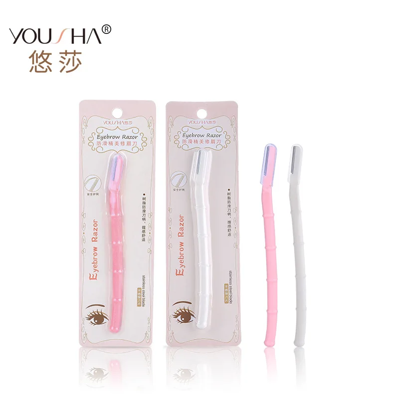 YOUSHA нескользящий изысканный нож для бровей с одним бамбуковым соединением YX112 |